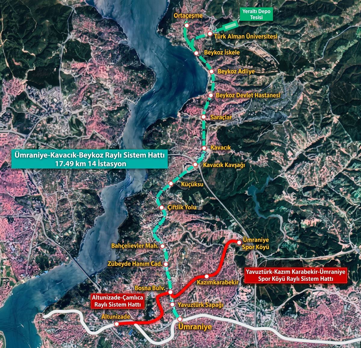 Ümraniye-Beykoz metrosu geliyor: Ulaştırma Bakanlığı üstlendi